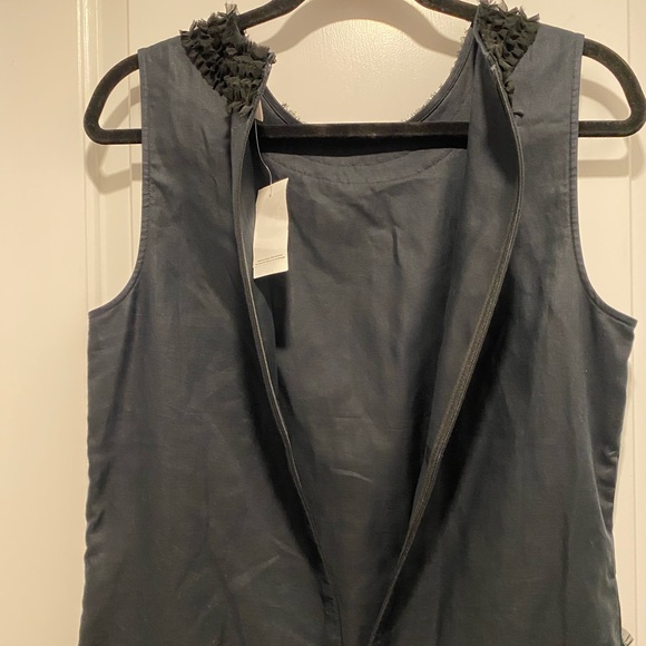 LOFT Black Sleeveless Maxi Dress with Textured Accents - Picture 5 of 11